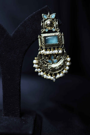 Monalisa Stones Gold Polish Earrings