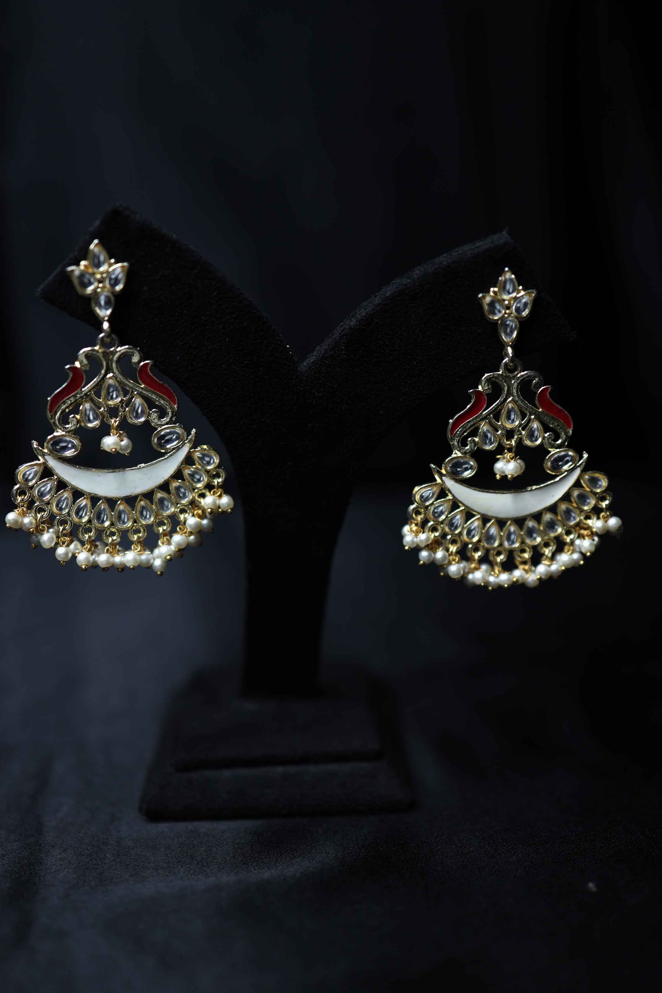 Brass Meenakari Earrings