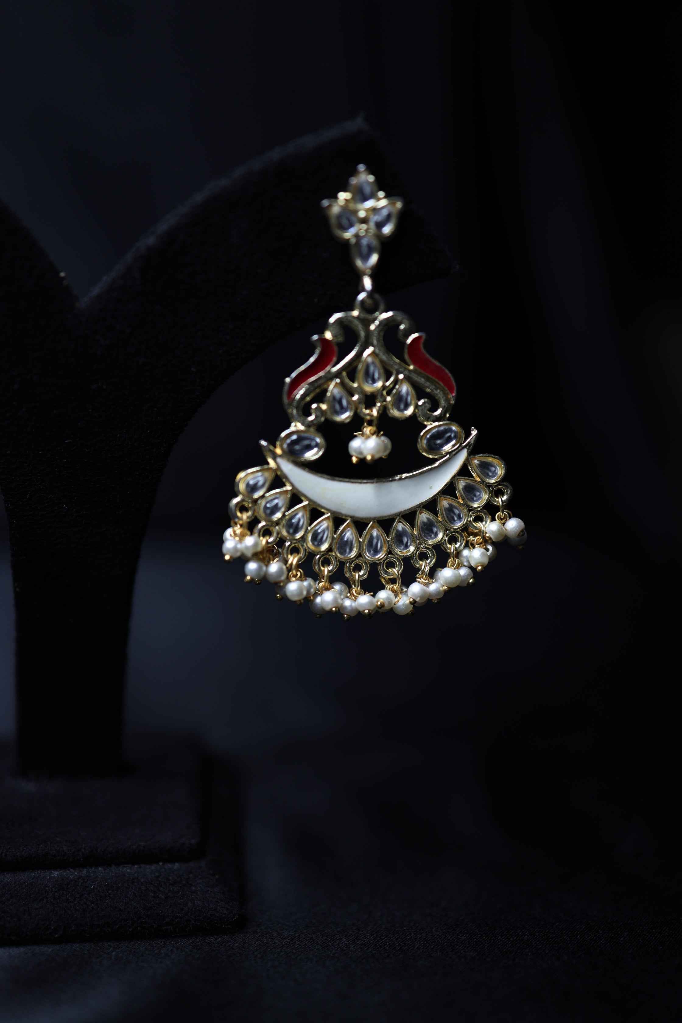 Brass Meenakari Earrings