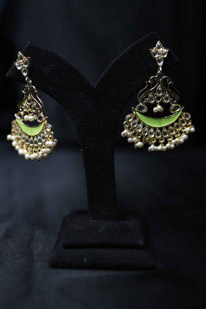 Brass Meenakari Earrings