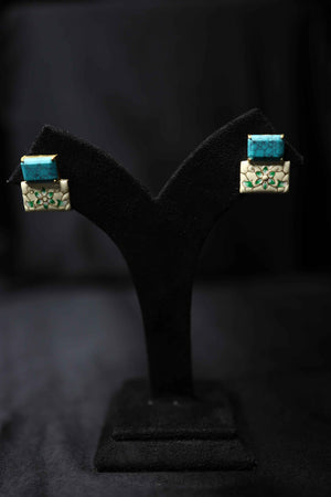 Studs with Monalisa Stones