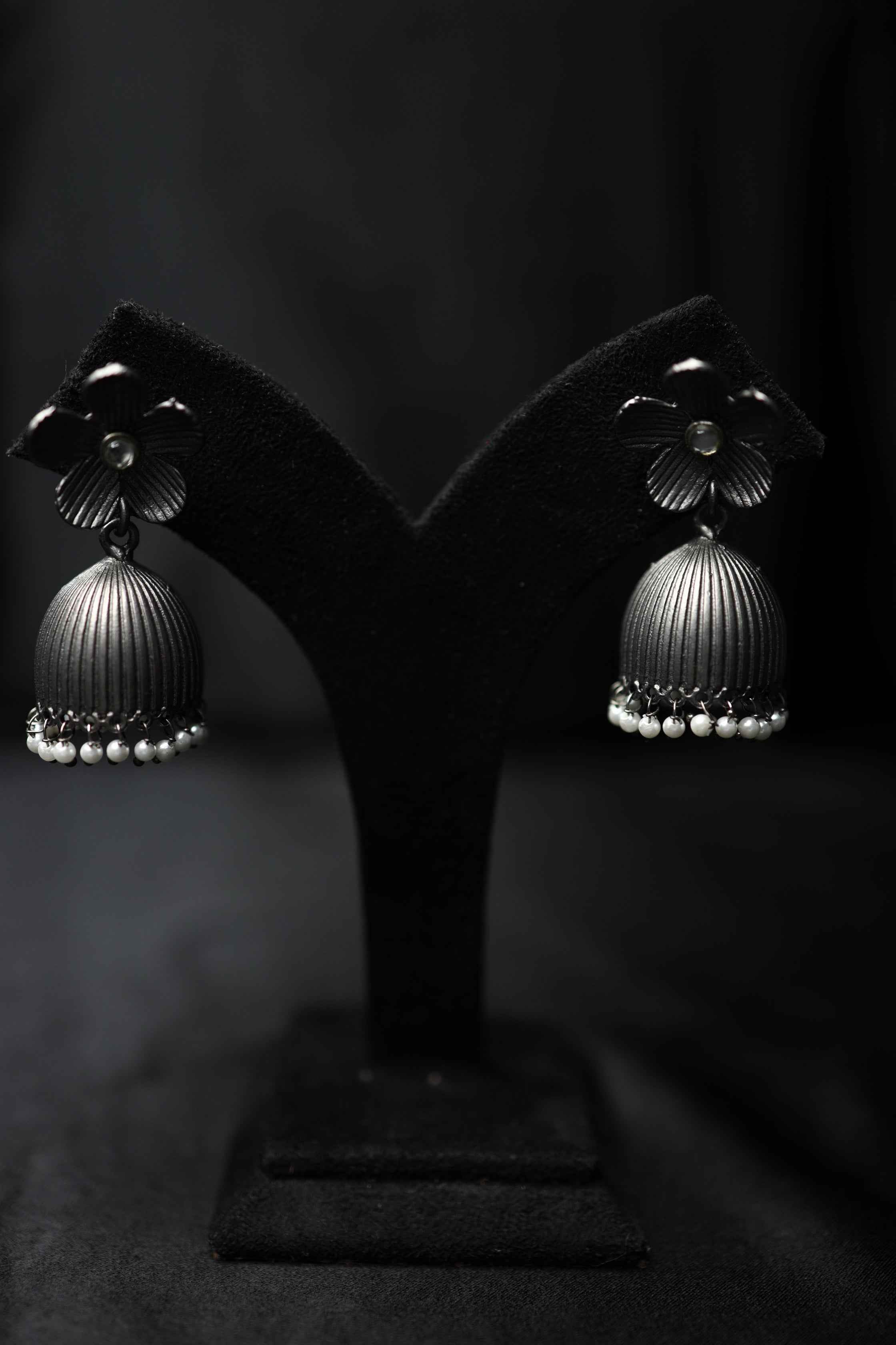Oxidised Jhumka