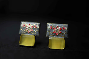 Studs with Monalisa Stones