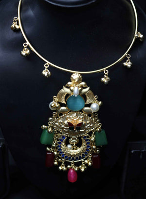 Monalisa Stones Gold Plated Hasli