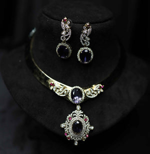 Handmade Hasli with Sapphire Stone