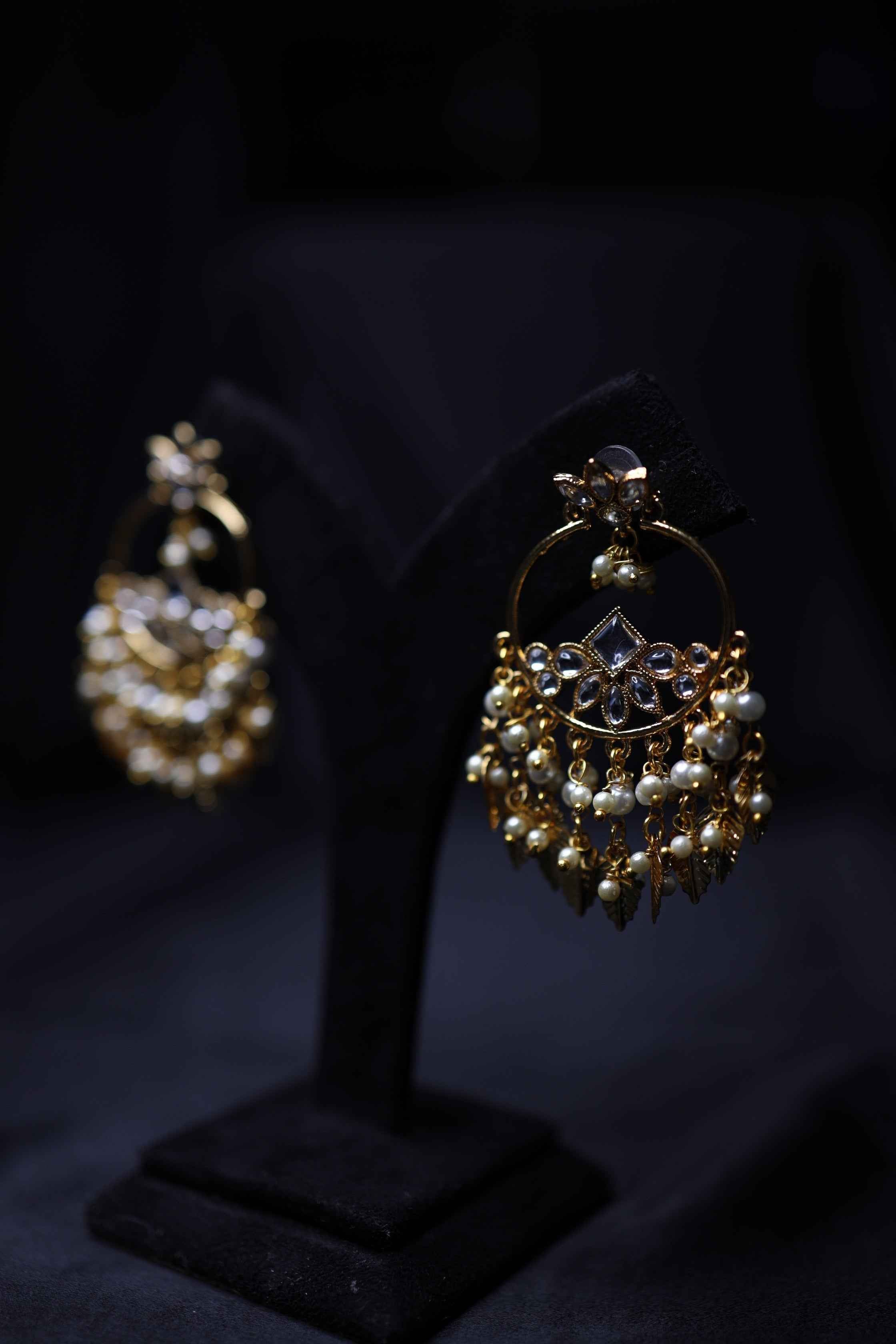 Gold Wedding Earings