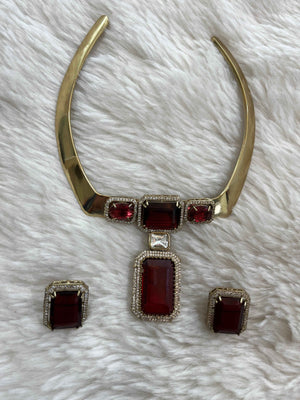 Regal Ruby Hasli Set