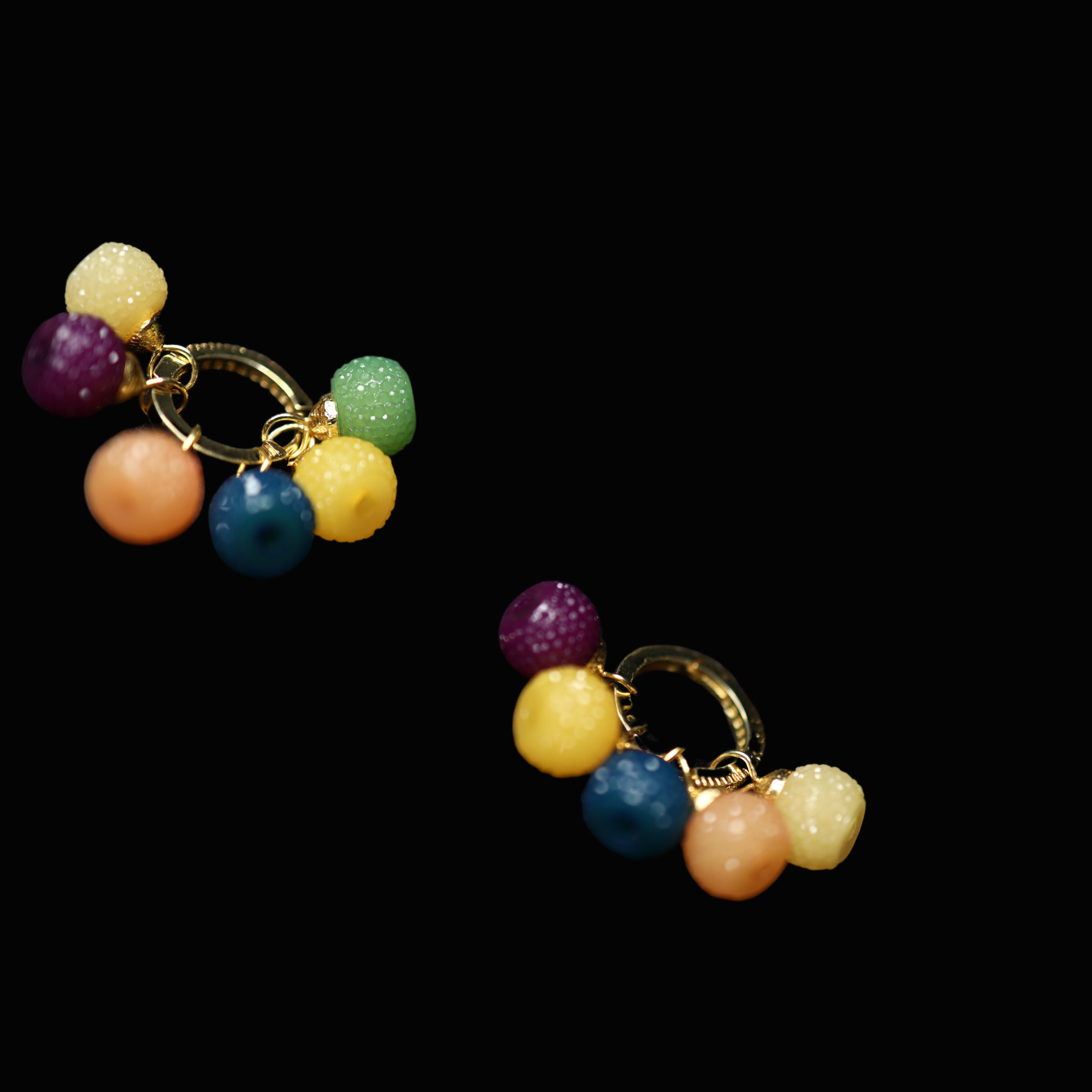 Microgold Plated Round Druzy Bali