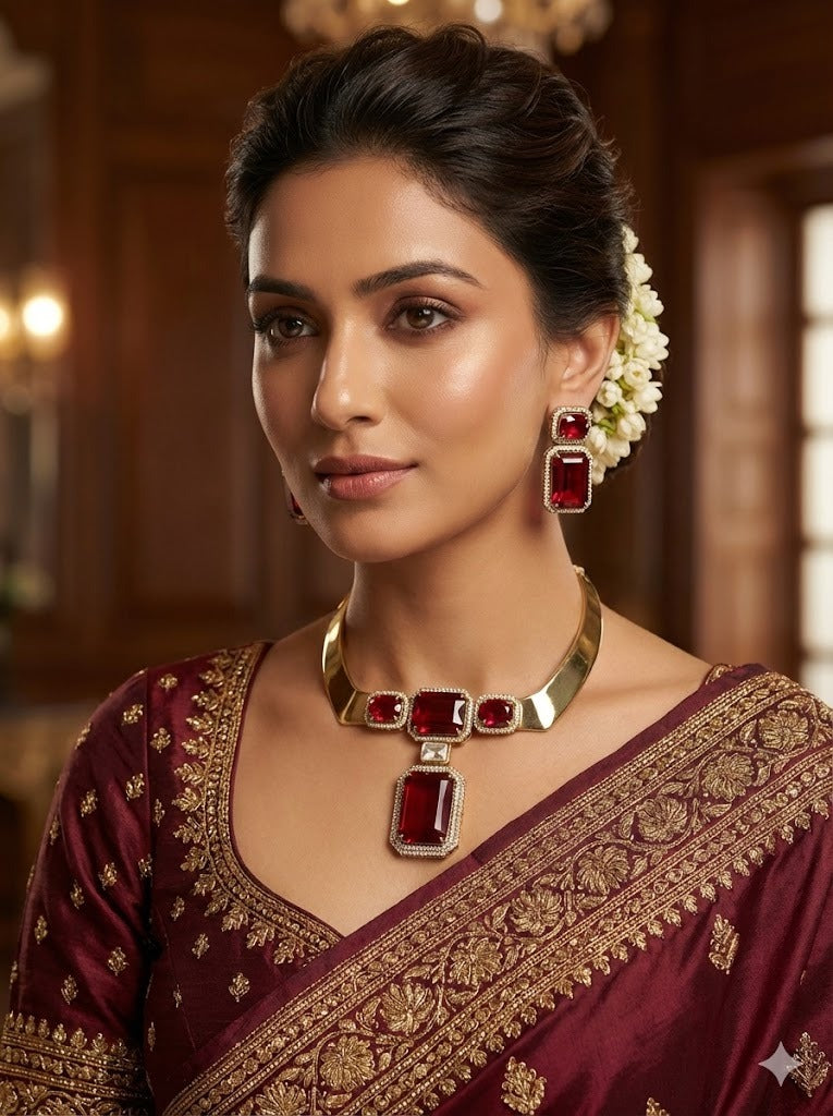 Regal Ruby Hasli Set