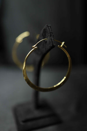 18 CRT Gold Polish Hoops Bali