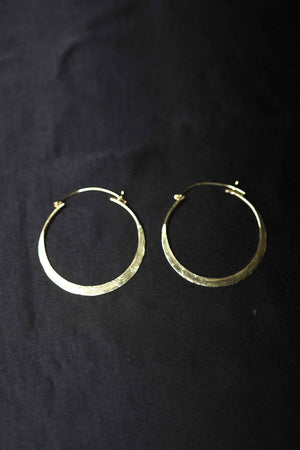 18 CRT Gold Polish Hoops Bali