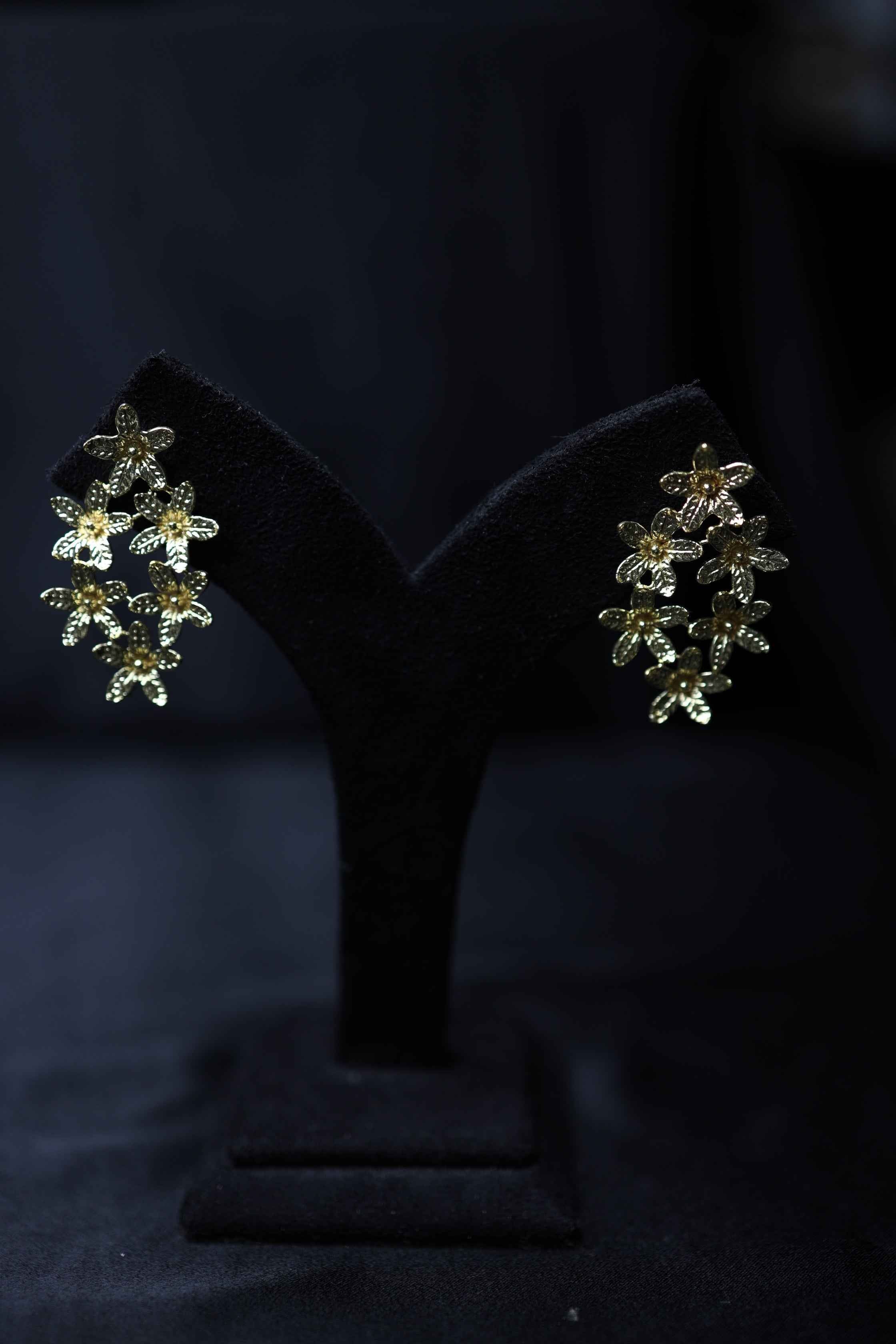 Brass Meenakari Jhumki