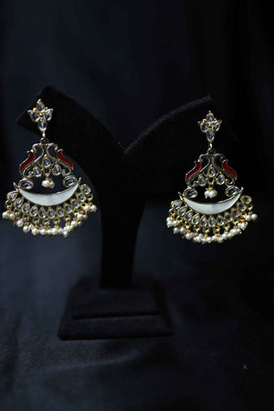 Brass Meenakari Earrings