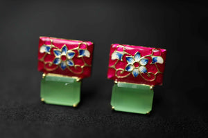 Studs with Monalisa Stones