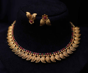 Microgold Plated Matte Finish Choker Set