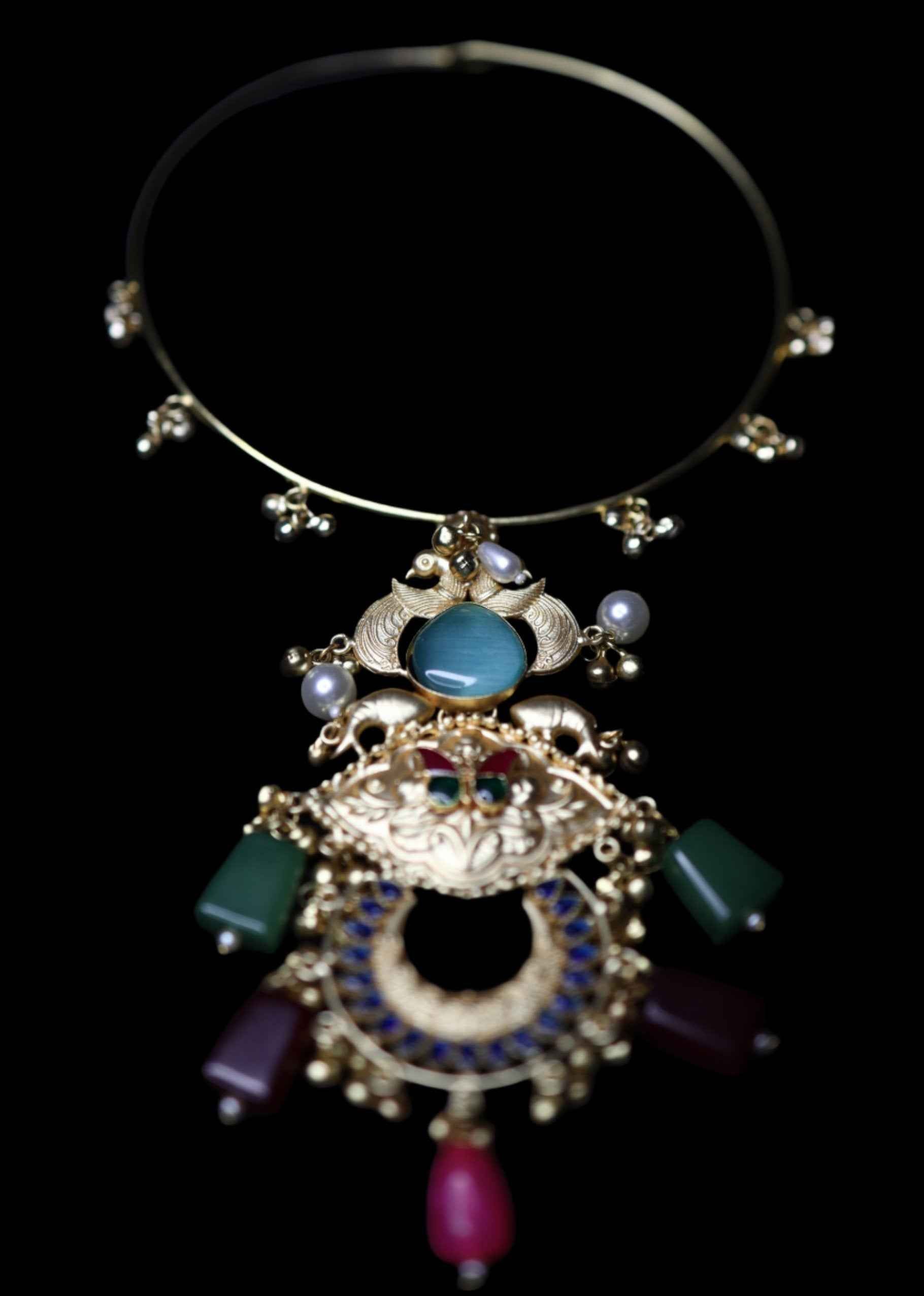 Monalisa Stones Gold Plated Hasli