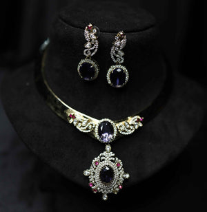 Handmade Hasli with Sapphire Stone