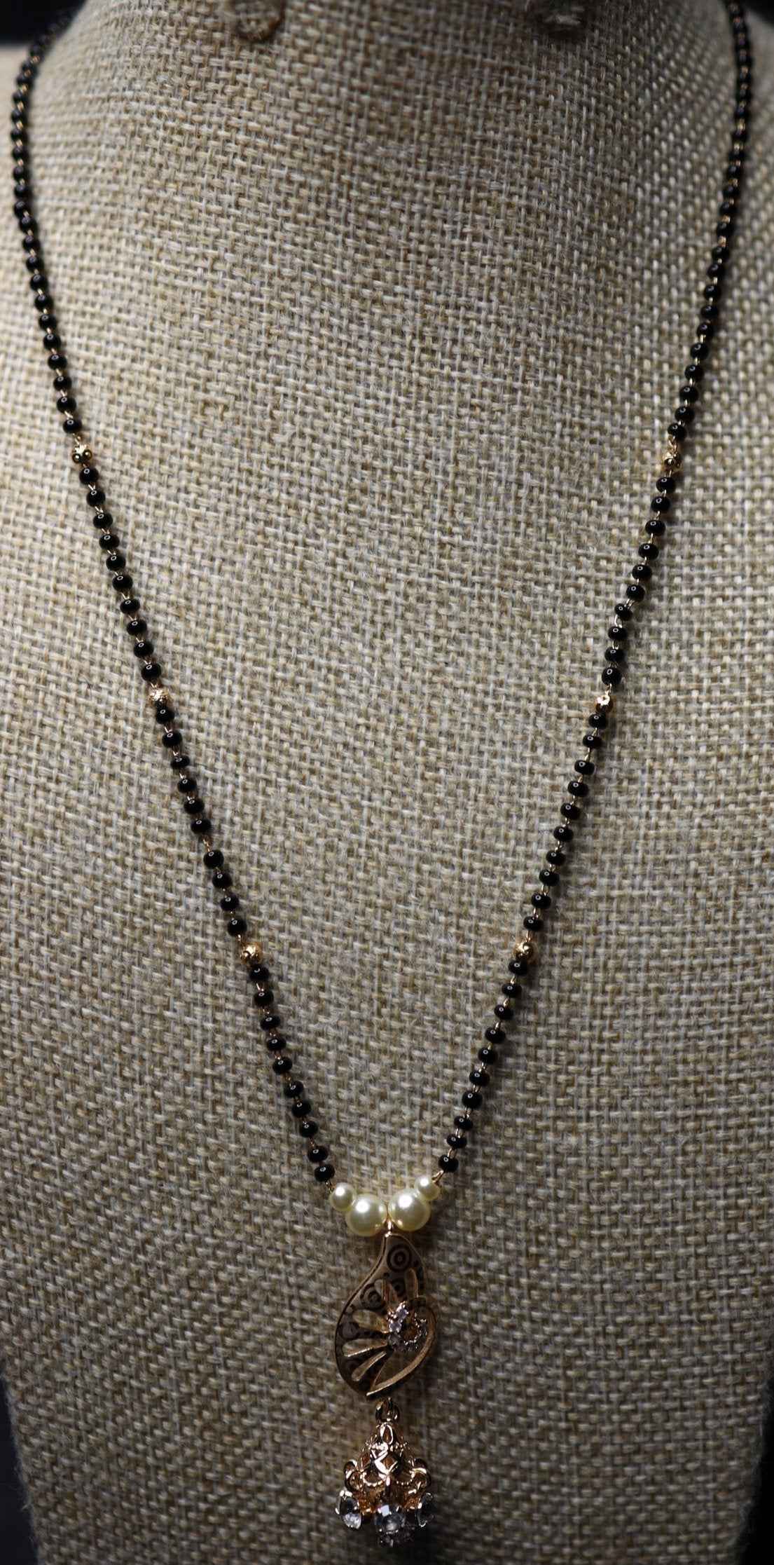 Gold Plated Mangalsutra with CZ Pendant