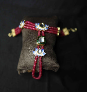 Meenakari Haathfool Bracelet