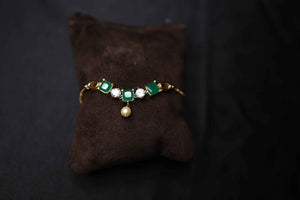 Diamond Cut Pearl Embellished Bracelet