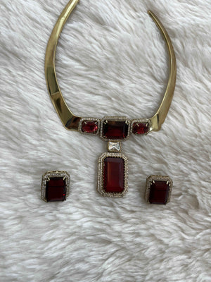 Regal Ruby Hasli Set