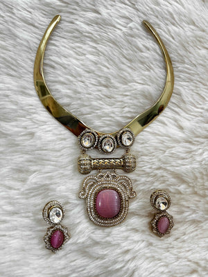 Rose Quartz Heritage Hasli Set
