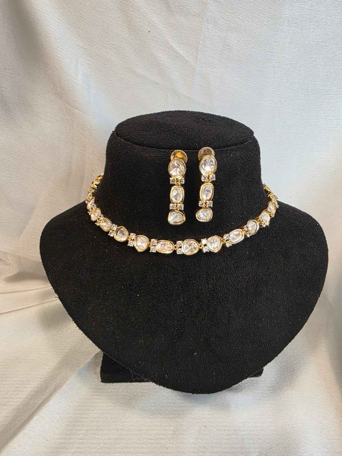 Moissanite Kundan chain