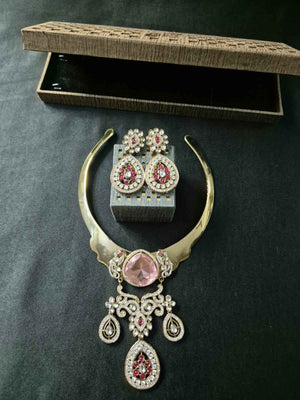 Ruby Emerald Regal Hasli Set