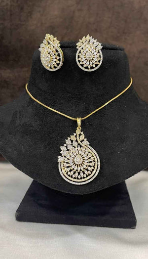 Radiant Floral Pendant Set