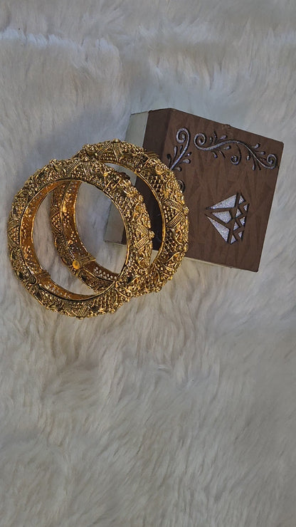 gold plated bangles